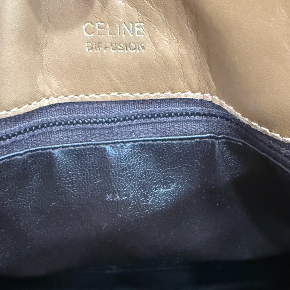 Celine Vintage Macadam Crossbody Bag Horse Carriage Canvas Leather Shoulder bag - Picture 15 of 16